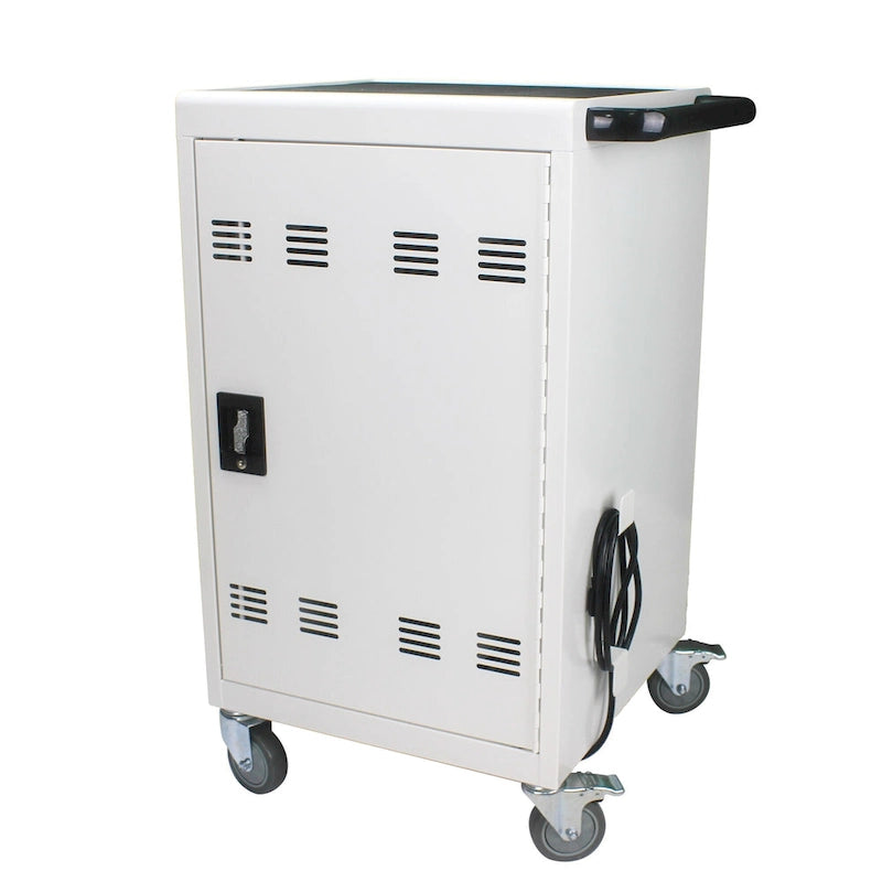 Carrello e armadietto di ricarica mobile per tablet e laptop, capacità 35 dispositivi