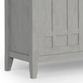 WYNDENHALL Freemont SOLID WOOD 54 Wide Transitional Sideboard Buffet & Wine Rack - 17 D x 54 W x 36 H