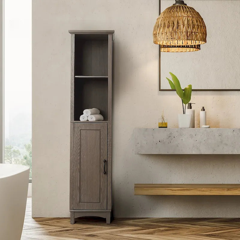 Torre independiente multifuncional para ropa de baño