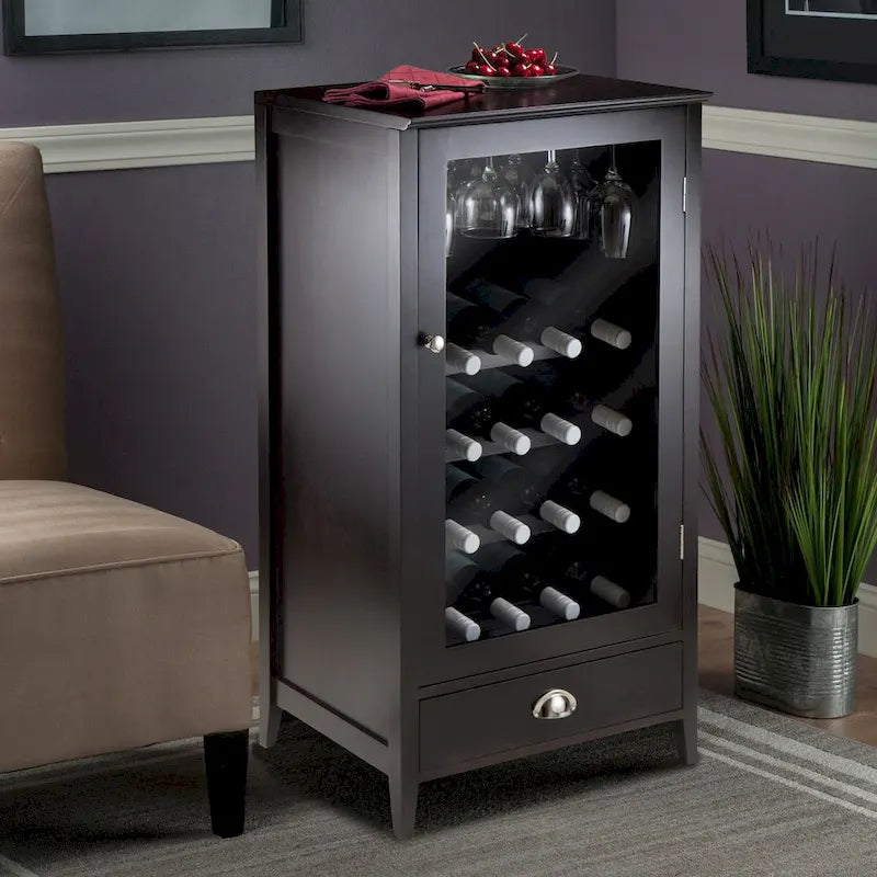 Wine Cabinet, Espresso