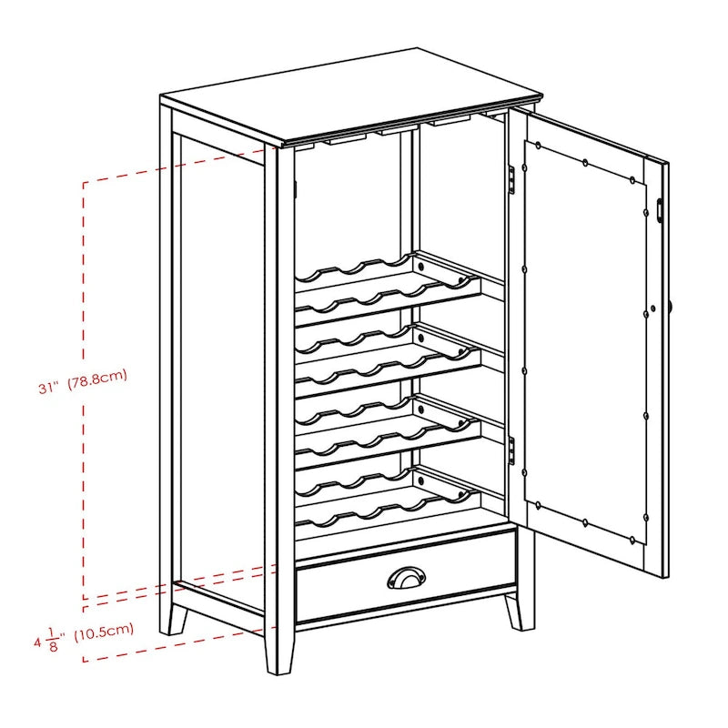 Wine Cabinet, Espresso