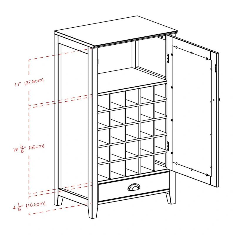 Wine Cabinet, Espresso