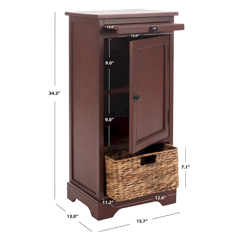 Rotes hohes Aufbewahrungsmodul - 15.7" B x 13" T x 34.3" H