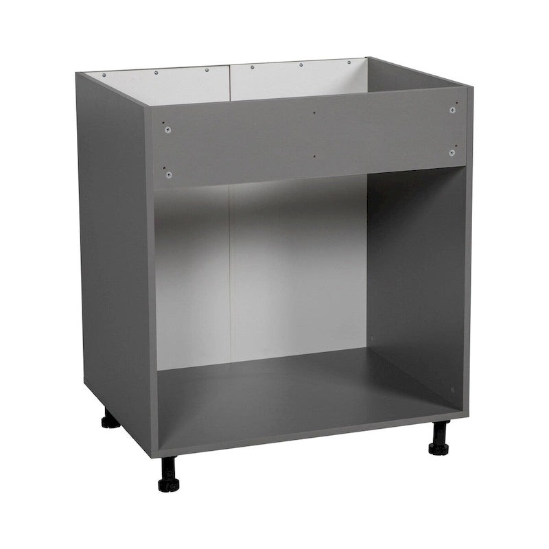 Armario bajo para fregadero de 30" - doble puerta alta, gris