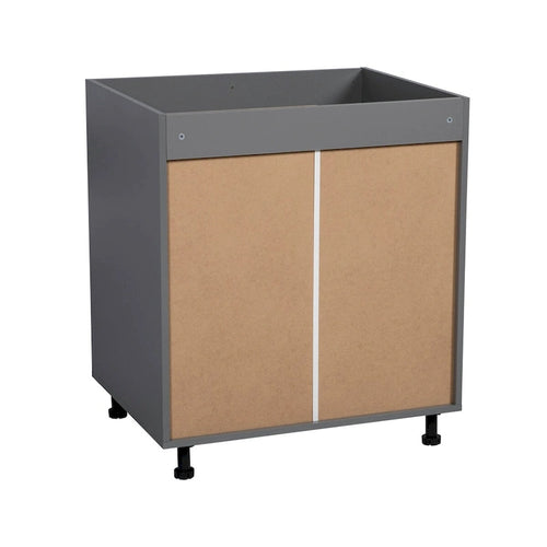Mobile base lavello da 30" - Doppia anta alta, Grigio