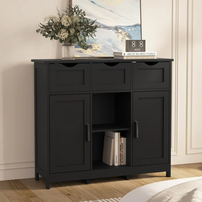 35.4" breite Anrichte mit 3 Schubladen