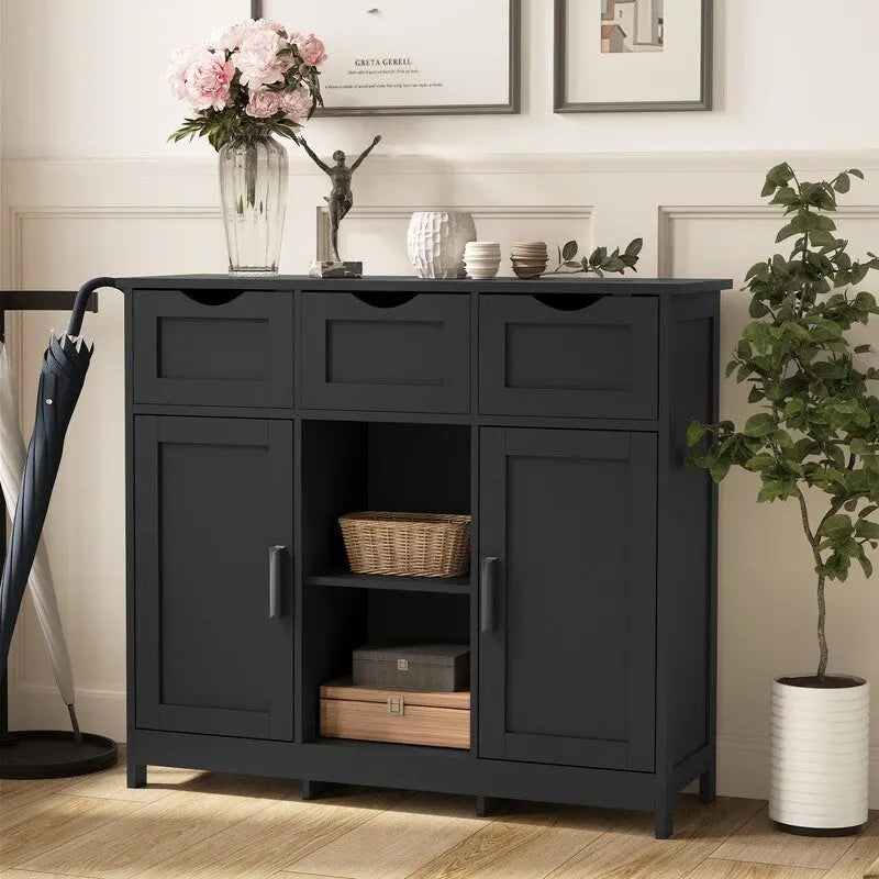 35.4" breite Anrichte mit 3 Schubladen