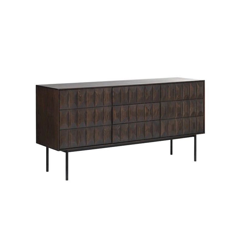 Buffet moderne, chêne espresso