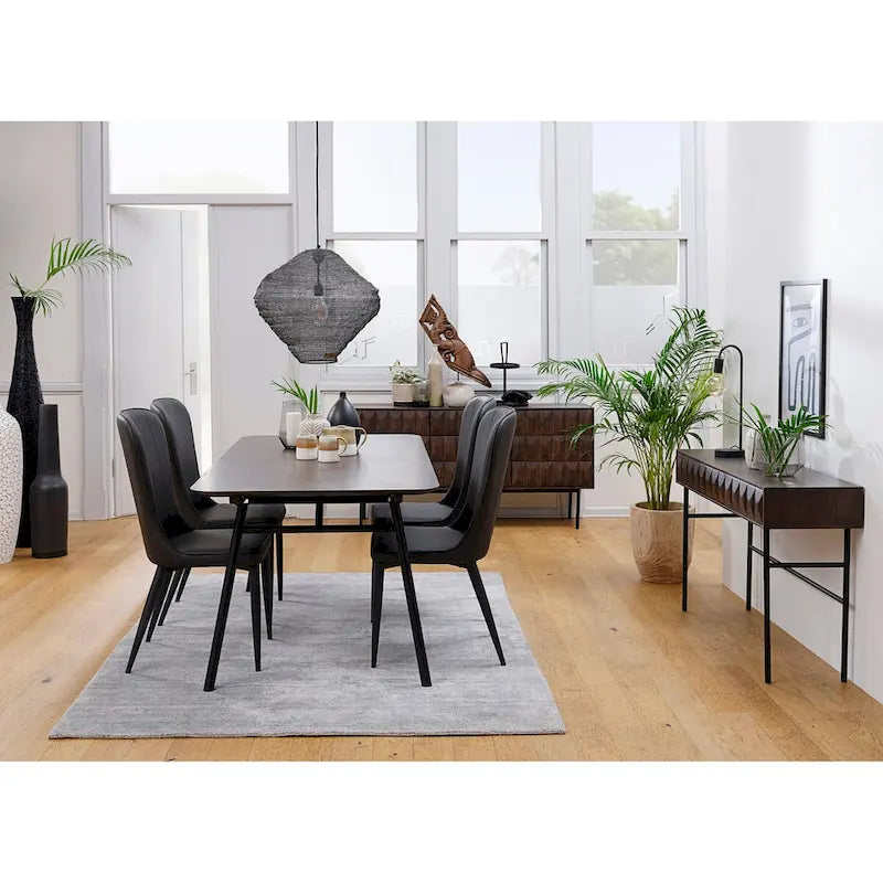 Buffet moderne, chêne espresso