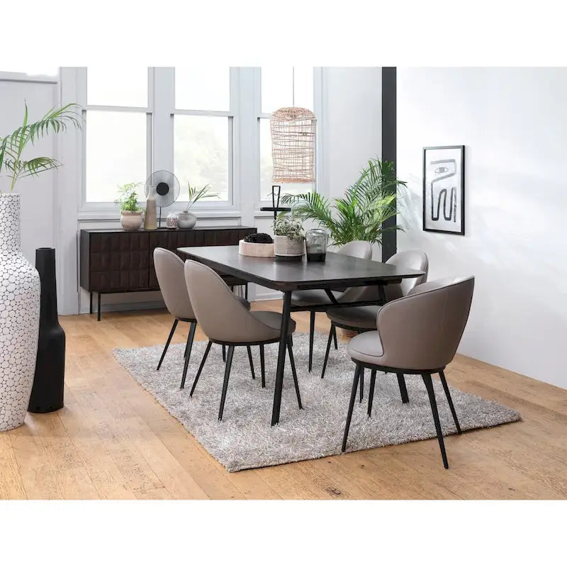 Buffet moderne, chêne espresso