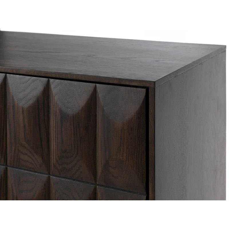 Buffet moderne, chêne espresso