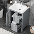 Gabinete de tocador para baño con dos cajones y puerta