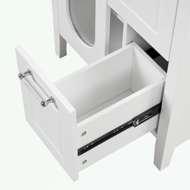 Gabinete de tocador para baño con dos cajones y puerta