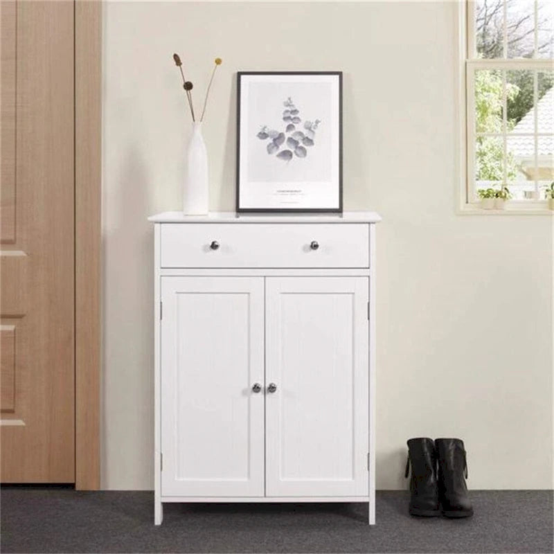 Armario de almacenamiento para baño con cajón y puerta