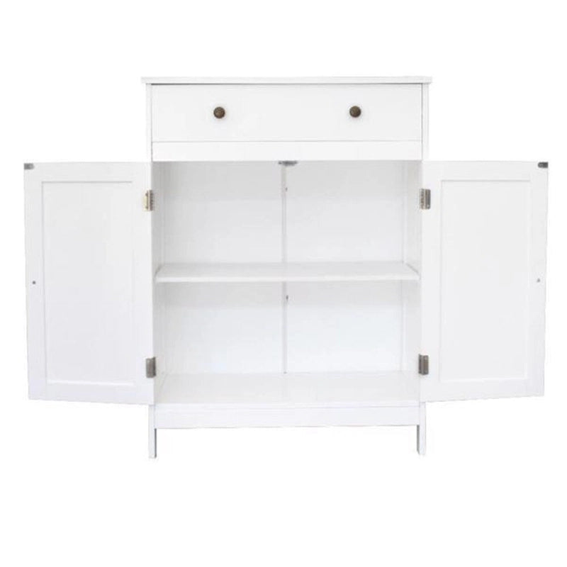 Armario de almacenamiento para baño con cajón y puerta