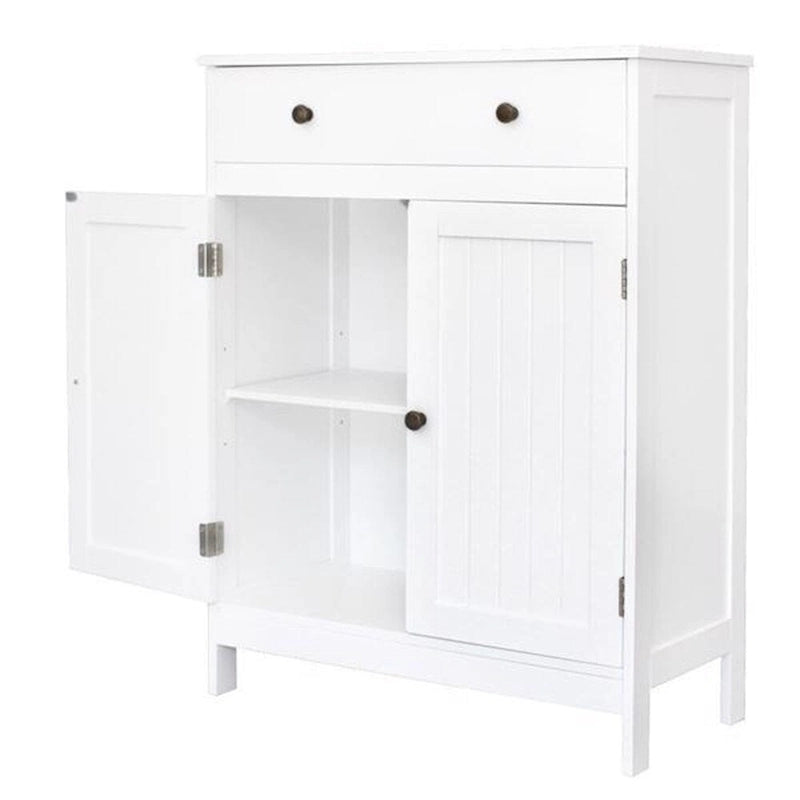 Armario de almacenamiento para baño con cajón y puerta