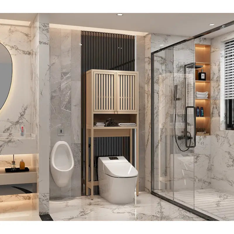 Almacenamiento en armario de baño